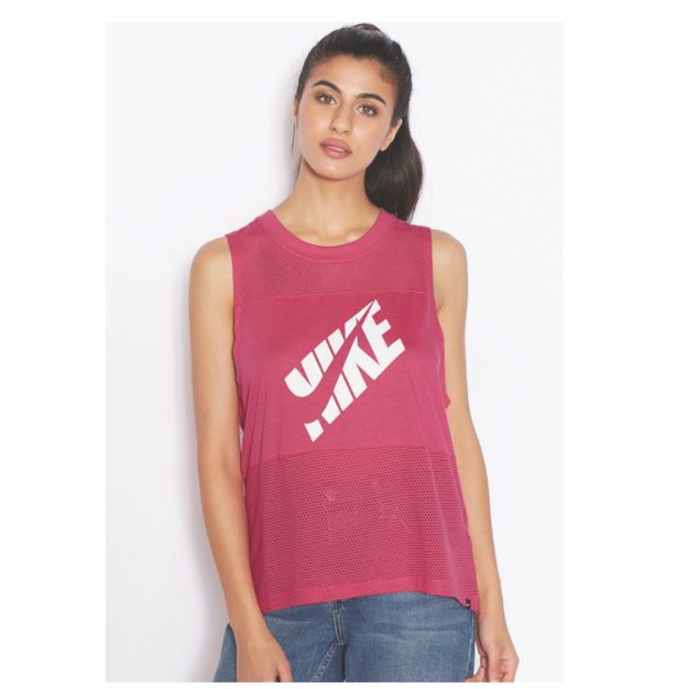 Nike Women's Prep 2 Mesh Muscle Tank - M